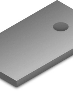 Adapter sheet 50x90 Alu M12 f/K2 Dome FixPro